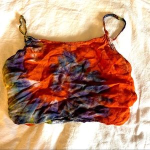 Tie-Dye Cropped Tank Top